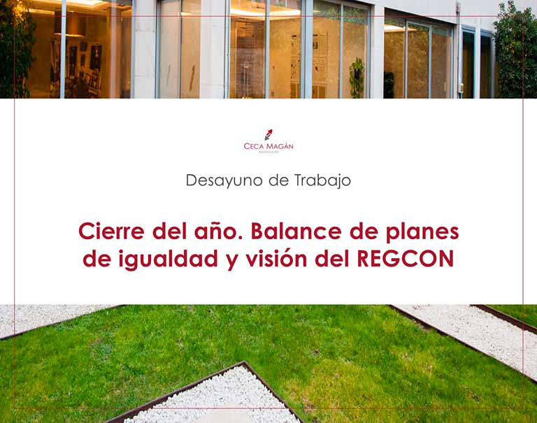 Evento presencial de CECA MAGÁN Abogados sobre balance de planes de igualdad y dudas en empresas
