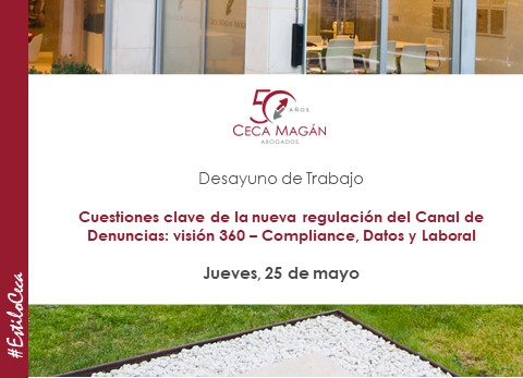 CECA MAGÁN Abogados, evento en oficina de Barcelona sobre Canal de Denuncias