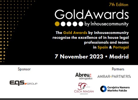 CECA MAGÁN Abogados patrocina 7th Edition Gold Awards by In-house Community