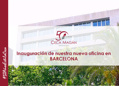 INAUGURACIÓN: Nueva oficina de Barcelona de CECA MAGÁN Abogados