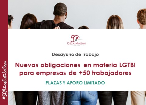 Desayuno de CECA MAGÁN Abogados, sobre obligaciones en materia LGTBI y planes de diversidad