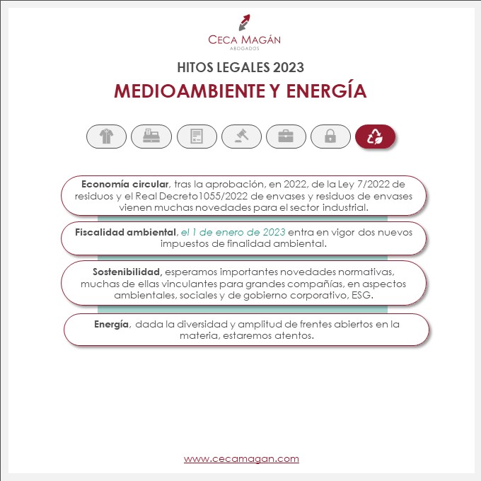 fechas legales clave para el 2023 en derecho medioambiental