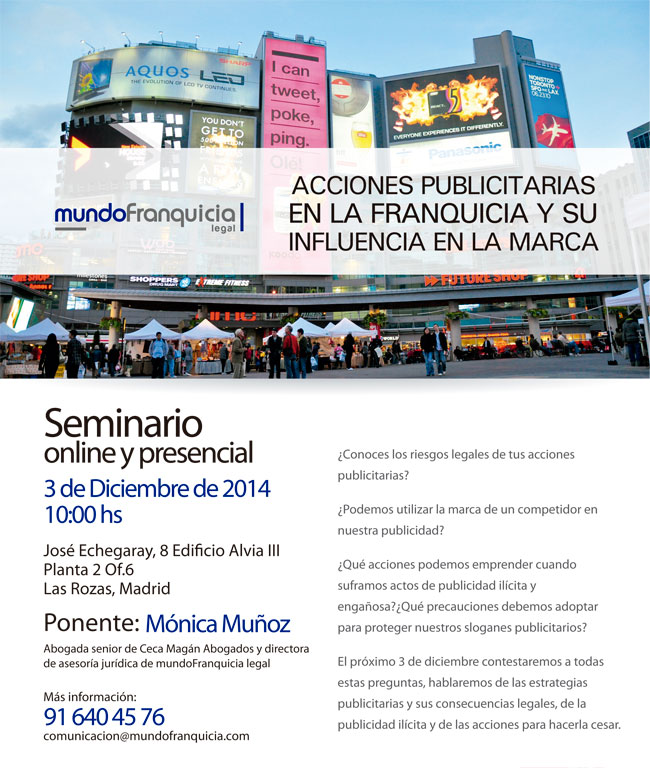  Seminario Acciones publicitarias en la franquicia