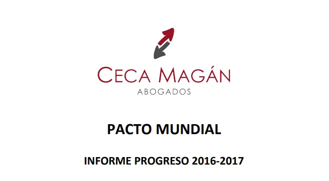 Informe de progreso 2016-2017. Pacto mundial de las Naciones Unidas