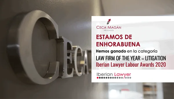 Ceca Magán Abogados, destacado por Iberian Lawyer como mejor despacho del año en la especialidad de Litigación Laboral