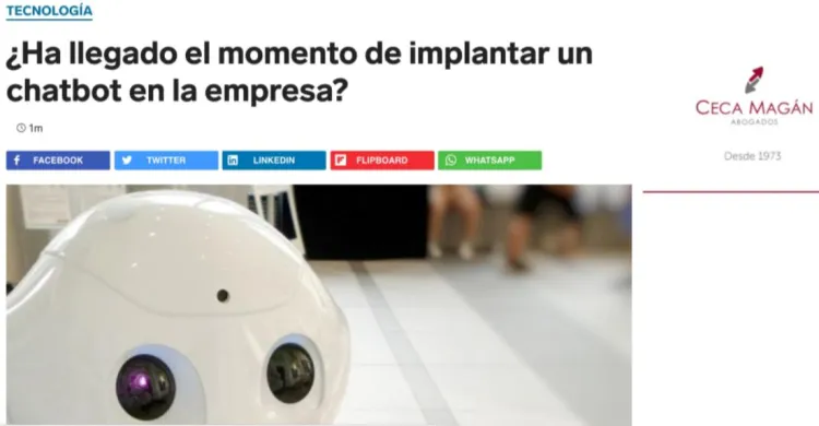 ¿Ha llegado el momento de implantar un Chatbot en la empresa?