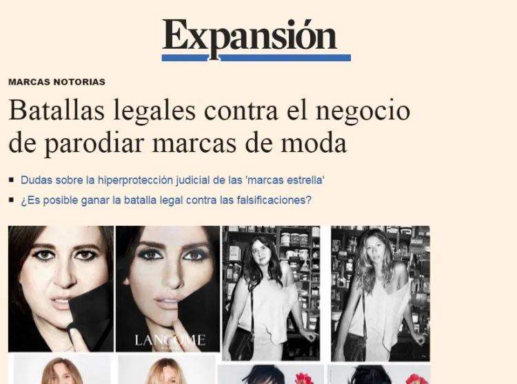 Batallas legales contra el negocio de parodiar marcas de moda
