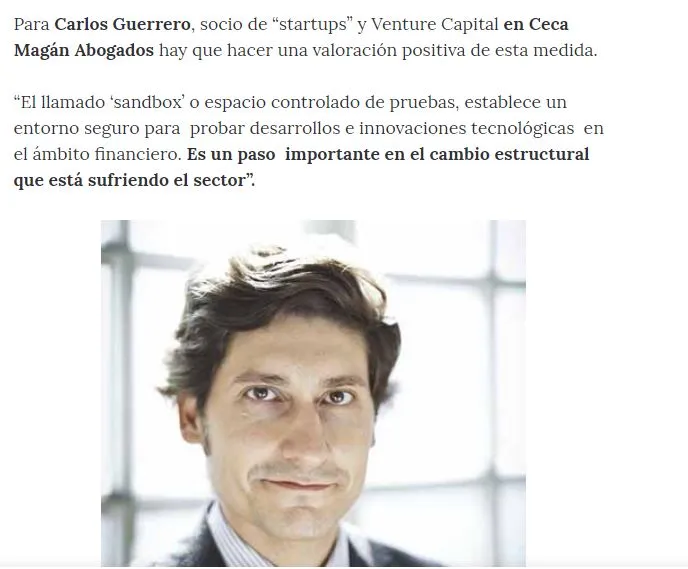 Luz verde a un “Sandbox” para impulsar la transformación digital en el sector financiero