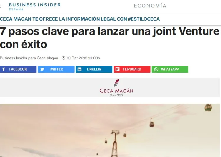 7 pasos clave para lanzar una Joint Venture con éxito