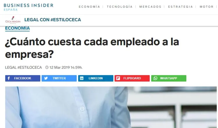 ¿Cuánto cuesta cada empleado a la empresa?