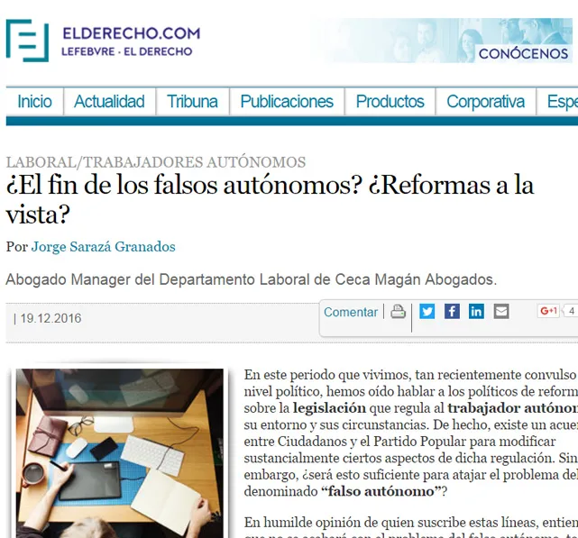 ¿El fin de los falsos autónomos?
