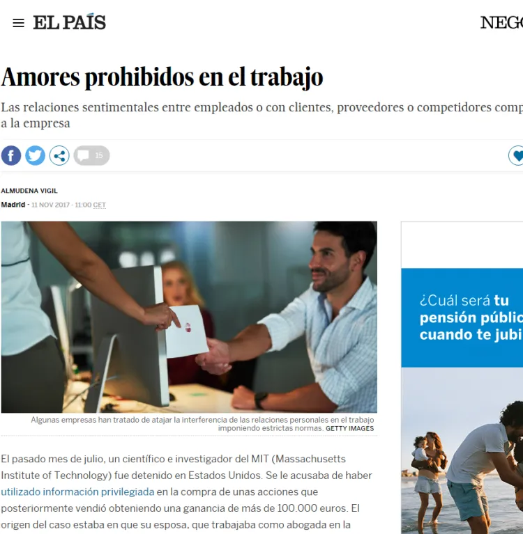 Amores prohibidos en el trabajo