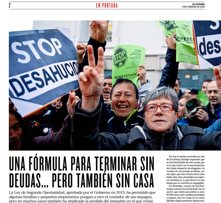 Una fórmula para terminar sin deudas… Pero también sin casa