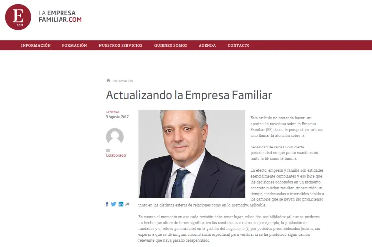 Actualizando la empresa familiar