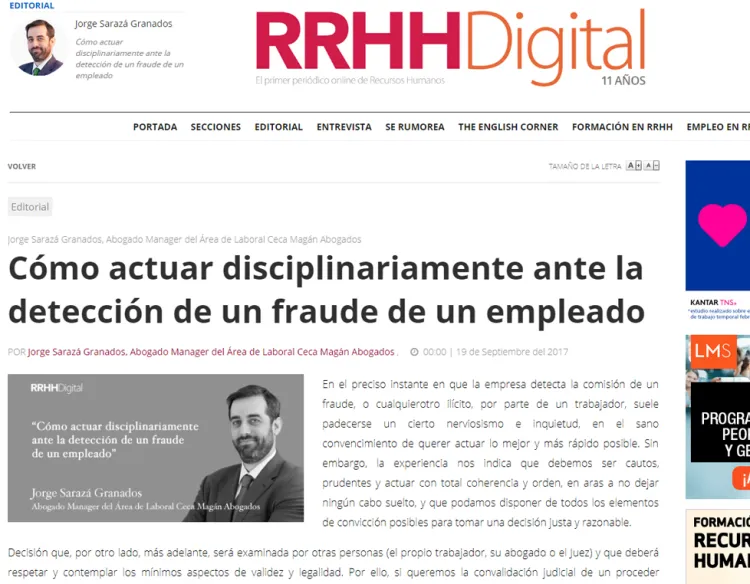 Eficacia y carácter vinculante del Manual de Empleado