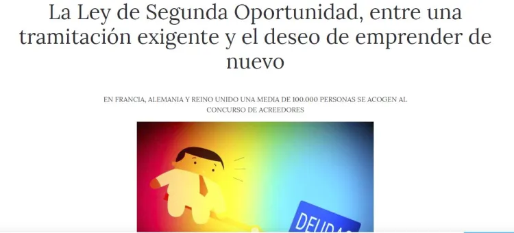 La Ley de Segunda Oportunidad y el deseo de emprender de nuevo