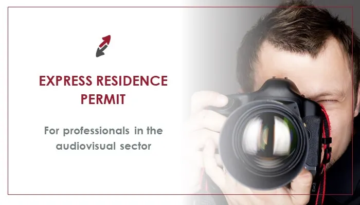 Express permit for workers in the audiovisual sector