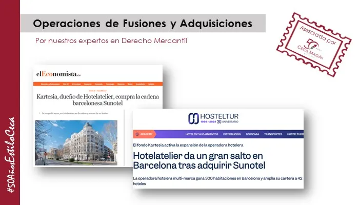 CECA MAGÁN Abogados asesora en la operación de compraventa de Sunotel